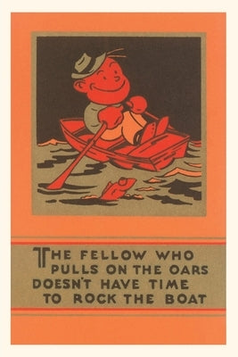 Vintage Journal The Fellow who Pulls the Oars by Found Image Press