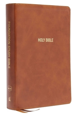 Nkjv, Foundation Study Bible, Large Print, Leathersoft, Brown, Red Letter, Thumb Indexed, Comfort Print: Holy Bible, New King James Version by Thomas Nelson