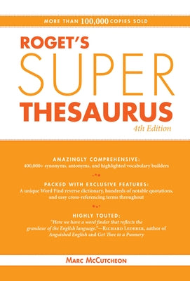 Roget's Super Thesaurus by McCutcheon, Marc