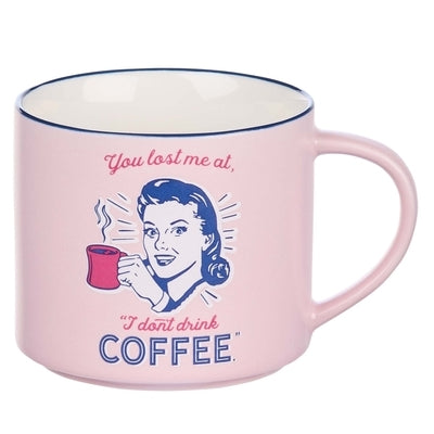 Bless Your Soul Novelty Mug, You Lost Me at No Coffee, Microwave/Dishwasher Safe 18oz, Pink Ceramic by Christian Art Gifts