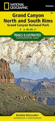 Grand Canyon, North and South Rims Map [Grand Canyon National Park] by National Geographic Maps