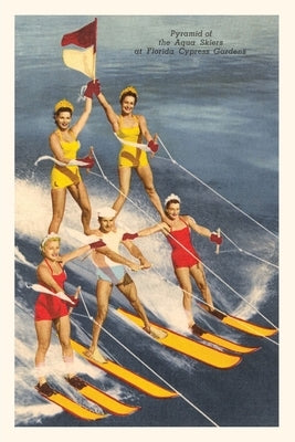 Vintage Journal Pyramid of Water Skiers, Cypress Gardens, Florida by Found Image Press