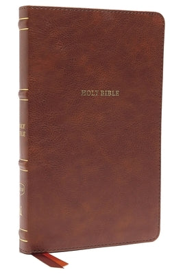 Nkjv, Thinline Bible, Leathersoft, Brown, Red Letter Edition, Comfort Print: Holy Bible, New King James Version by Thomas Nelson