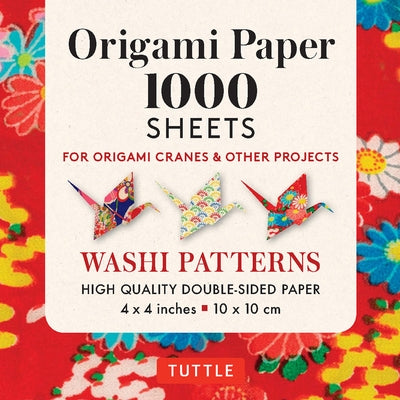 Origami Paper Washi Patterns 1,000 Sheets 4 (10 CM): Tuttle Origami Paper: Double-Sided Origami Sheets Printed with 12 Different Designs (Instructions by Tuttle Publishing
