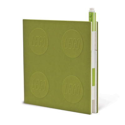 Lego 2.0 Locking Notebook with Gel Pen - Lime by Santoki