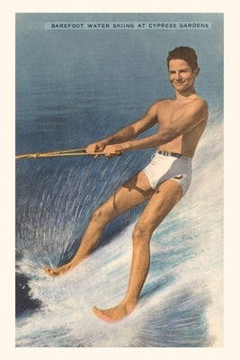 Vintage Journal Barefoot Water Skier, Cypress Gardens, Florida by Found Image Press