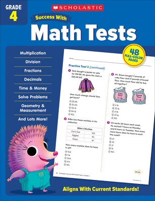 Scholastic Success with Math Tests Grade 4 by Scholastic Teaching Resources