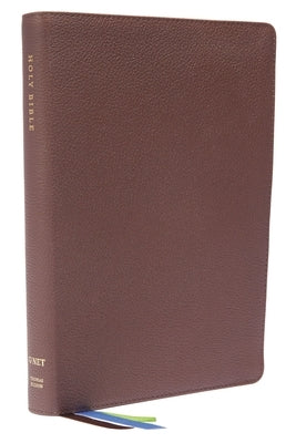 Net Bible, Thinline Large Print, Genuine Leather, Brown, Comfort Print: Holy Bible by Thomas Nelson