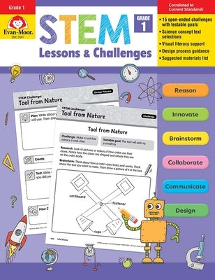 Stem Lessons and Challenges, Grade 1 Teacher Resource by Evan-Moor Corporation