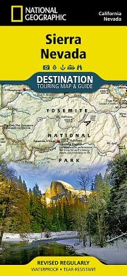 Sierra Nevada Map by National Geographic Maps