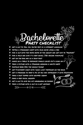 Bachelorette party checklist: 6x9 Bachelorrete party - dotgrid - dot grid paper - notebook - notes by Notebooks, Bachelorrete Party