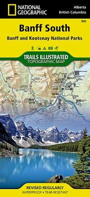 Banff South Map [Banff and Kootenay National Parks] by National Geographic Maps