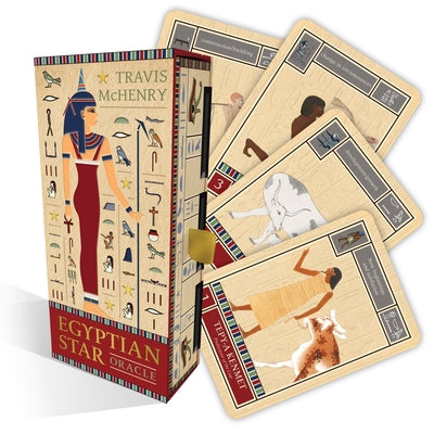 Egyptian Star Oracle: (42 Gilded Cards, 144-Page Full-Color Guidebook and Eye of Horus Charm ) by McHenry, Travis