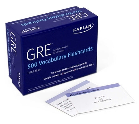 GRE Vocabulary Flashcards + Online Access to Review Your Cards, a Practice Test, and Video Tutorials by Kaplan Test Prep