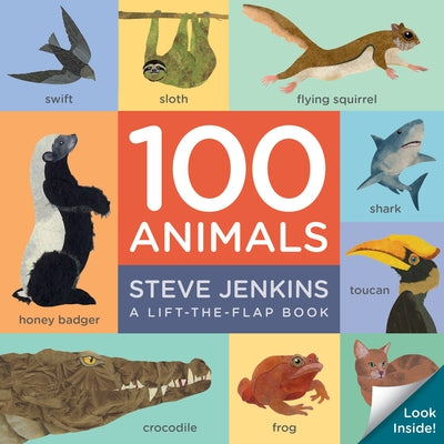 100 Animals Board Book: Lift-The-Flap by Jenkins, Steve