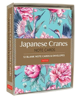 Japanese Cranes Note Cards: 12 Blank Note Cards & Envelopes (6 X 4 Inch Cards in a Box) by Tuttle Studio