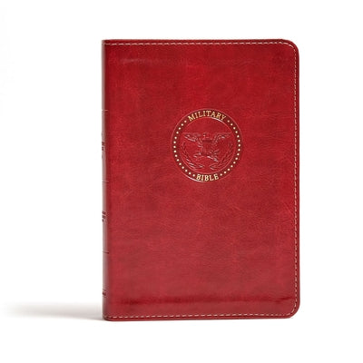 CSB Military Bible, Burgundy Leathertouch by Csb Bibles by Holman