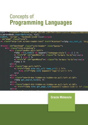 Concepts of Programming Languages by McKenzie, Gracie