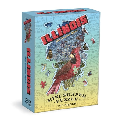 Illinois Mini Shaped Puzzle by Galison Mudpuppy