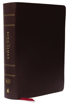 The King James Study Bible, Bonded Leather, Burgundy, Indexed, Full-Color Edition by Thomas Nelson