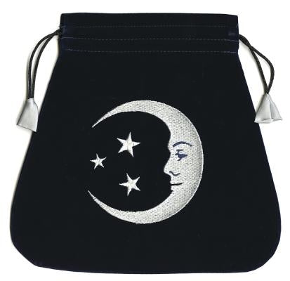 Smiling Moon Embroidered Tarot Bag by Lo Scarabeo