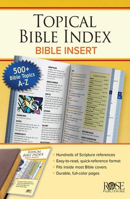 Topical Index: Bible Insert by Rose Publishing