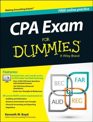 CPA Exam for Dummies with Online Practice by Boyd, Kenneth W.