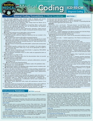 Medical Coding ICD-10-CM: A Quickstudy Laminated Reference Guide by Safian, Shelley C.