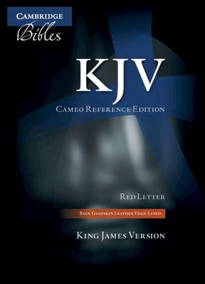 KJV Cameo Reference Edition, Blue Goatskin Leather, Red-Letter Text, Kj456: Xre by 