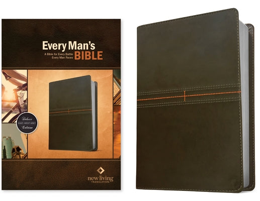 Every Man's Bible NLT (Leatherlike, East-West Grey) by Tyndale