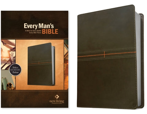 Every Man's Bible NLT (Leatherlike, East-West Grey) by Tyndale