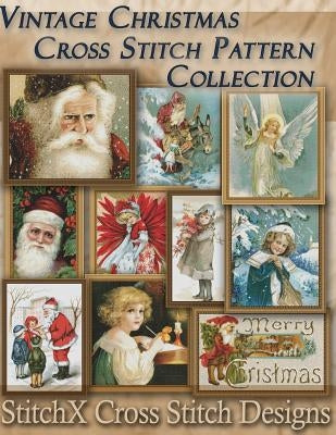 Vintage Christmas Cross Stitch Pattern Collection: Black & White Charts by Stitchx