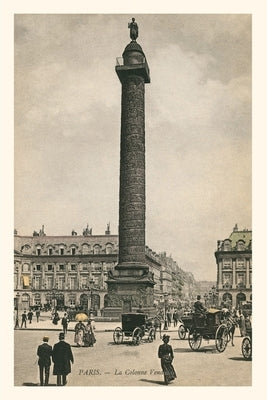 Vintage Journal Colonne Vendome, Paris, France by Found Image Press