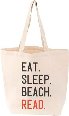 Eat. Sleep. Beach. Read. Tote by Gibbs Smith Gift