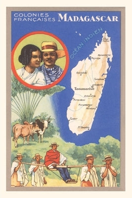 Vintage Journal Travel Poster for Madagascar by Found Image Press