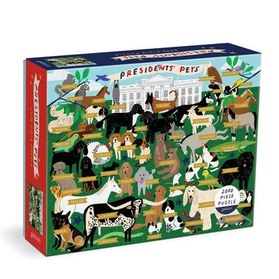 Presidents' Pets 2000 Piece Puzzle by Galison Mudpuppy