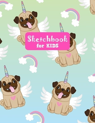 Sketchbook for Kids: Pretty Unicorn Large Sketch Book for Sketching, Drawing, Creative Doodling Notepad and Activity Book - Birthday and Ch by Crafts Press, Francine