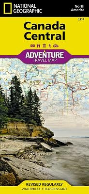 Canada Central Map by National Geographic Maps