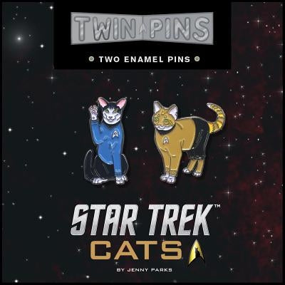 Star Trek Cats Twin Pins: Two Enamel Pins by Parks, Jenny
