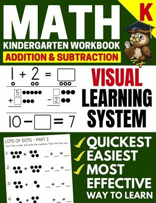 Math Kindergarten Workbook: Addition and Subtraction, Numbers 1-20, Activity Book with Questions, Puzzles, Tests (Grade K Math Workbook) by Brighter Child Company