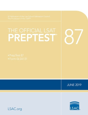 The Official LSAT Preptest 87: (june 2019 Lsat) by Council, Law School