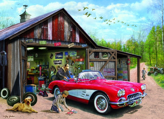 Out of Storage (1959 Corvette) by Greg Girdano 1000-Piece Puzzle by Eurographics