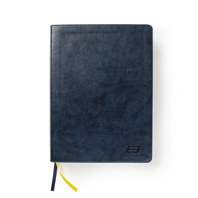 CSB E3 Discipleship Bible, Navy Leathertouch, Indexed by Fellowship of Christian Athletes