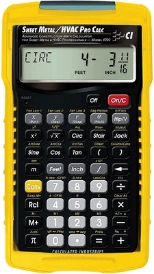 4090 Sheet Metal / HVAC Pro Calc Calculator [With Book(s)] by Calculated Industries