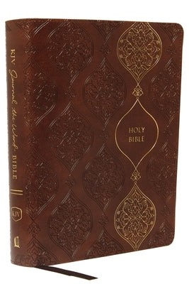KJV, Journal the Word Bible, Imitation Leather, Brown, Red Letter Edition, Comfort Print: Reflect, Journal, or Create Art Next to Your Favorite Verses by Thomas Nelson