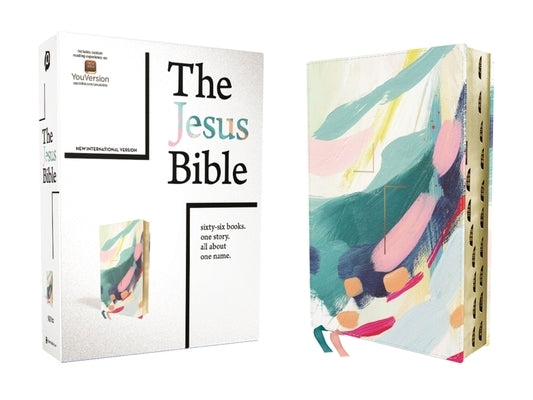 The Jesus Bible Artist Edition, Niv, Leathersoft, Multi-Color/Teal, Thumb Indexed, Comfort Print by Passion Publishing