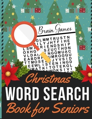 Christmas Word Search Book for Seniors: Holiday themed word search puzzle book Puzzle Gift for Word Puzzle Lover Brain Exercise Game by Press, Dipas