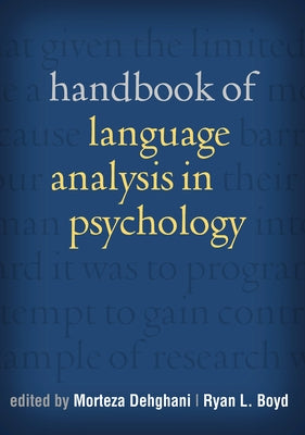 Handbook of Language Analysis in Psychology by Dehghani, Morteza