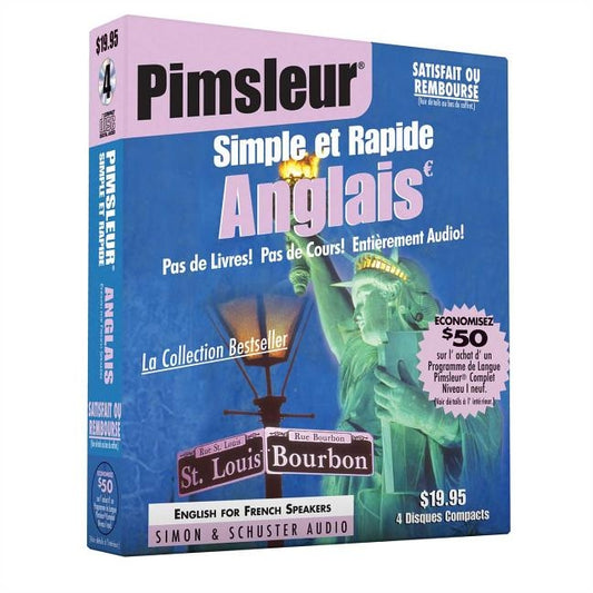 Pimsleur English for French Speakers Quick & Simple Course - Level 1 Lessons 1-8 CD: Learn to Speak and Understand English for French with Pimsleur La by Pimsleur