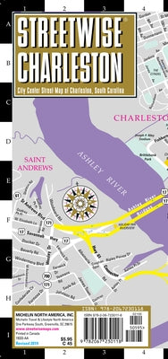 Streetwise Charleston Map - Laminated City Center Street Map of Charleston, South Carolina by Michelin